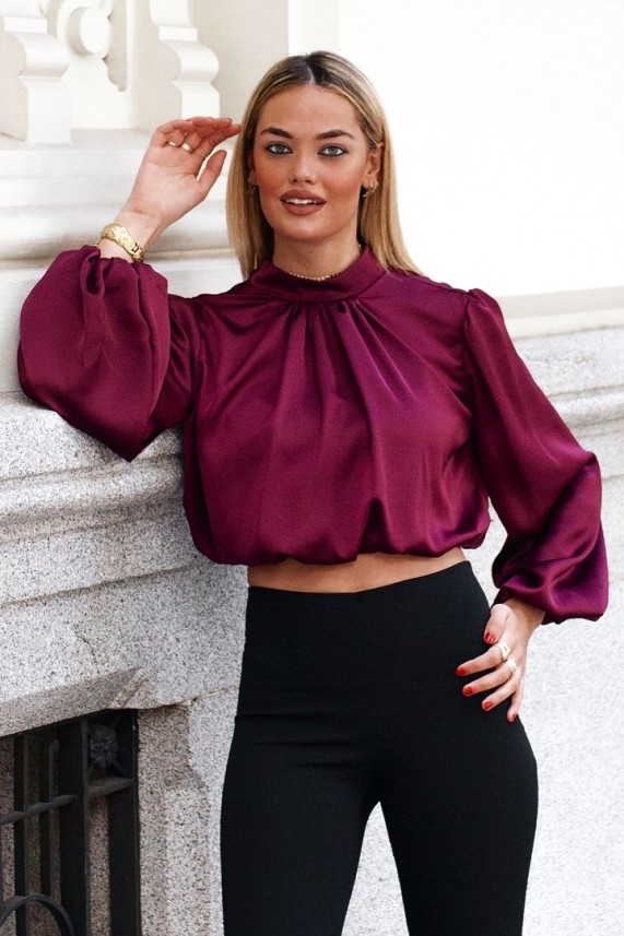 Blusa Fox burdeos