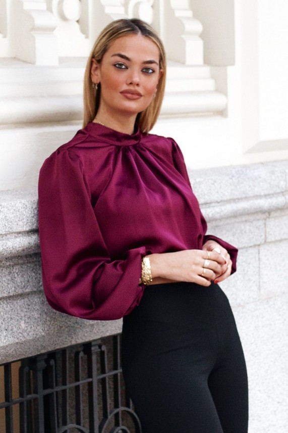 Blusa Fox burdeos