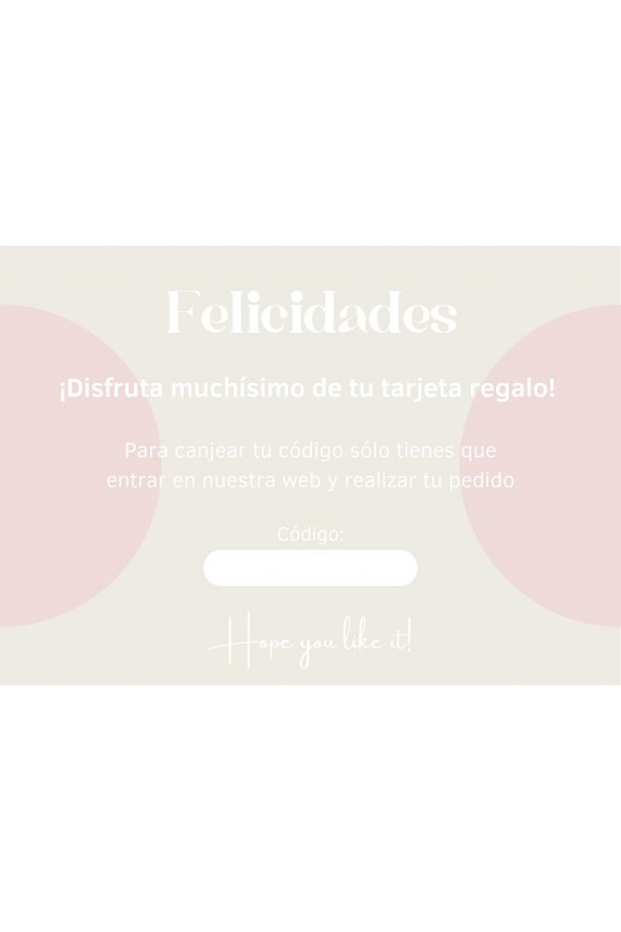 Tarjeta Regalo 50€