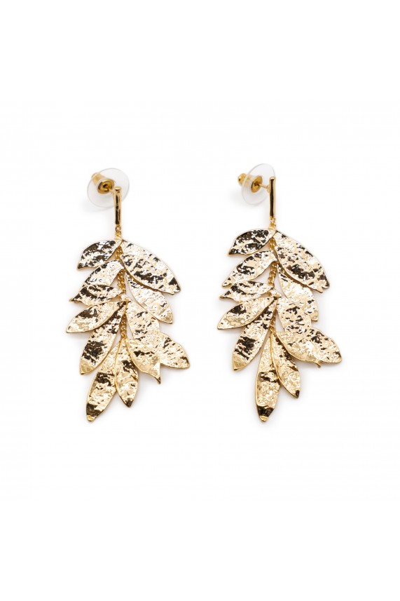 Pendientes Hojas dorado