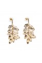 Pendientes Hojas dorado