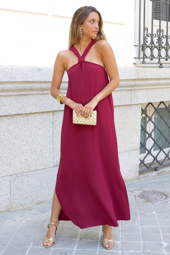 Vestido Docxer burdeos