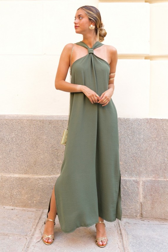 Vestido Docxer verde caqui