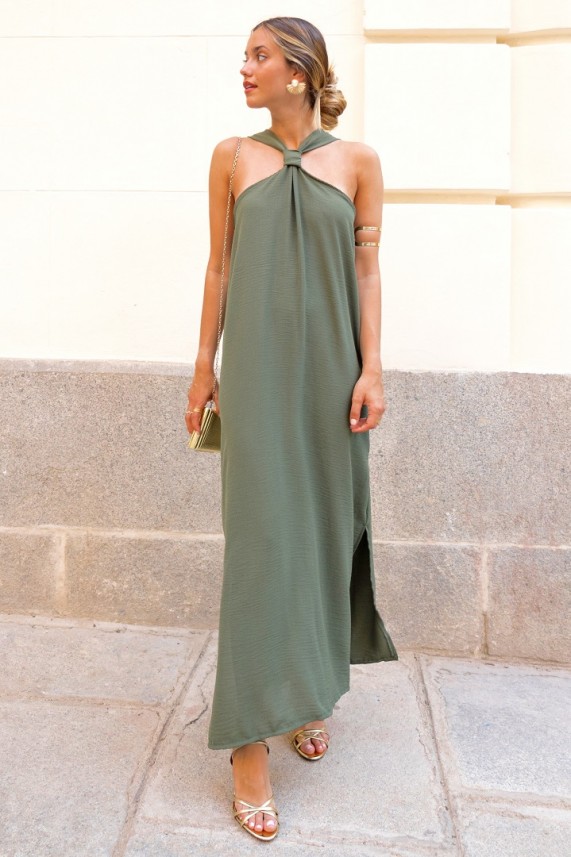 Vestido Docxer verde caqui
