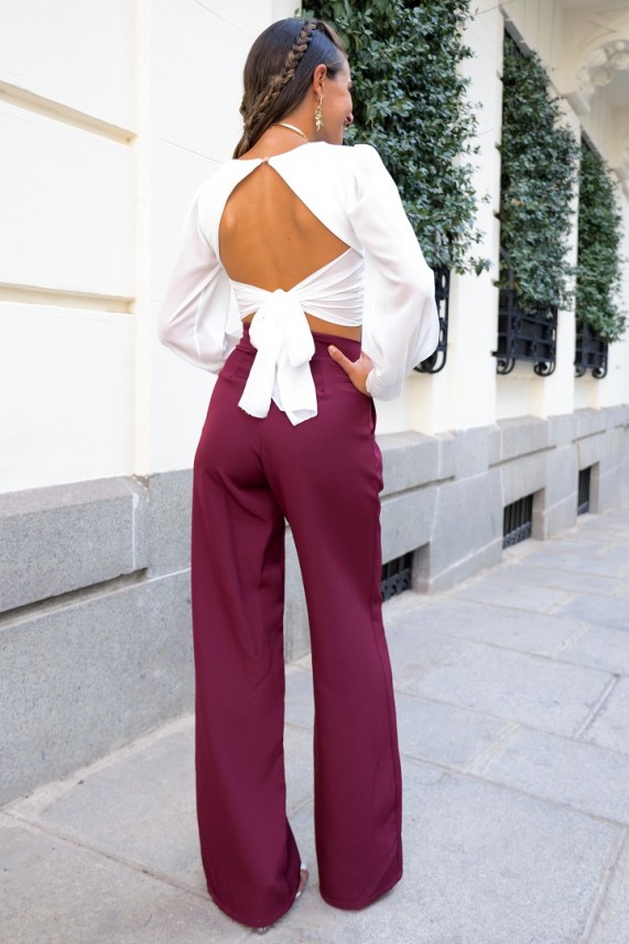 Pantalón Wallets burdeos