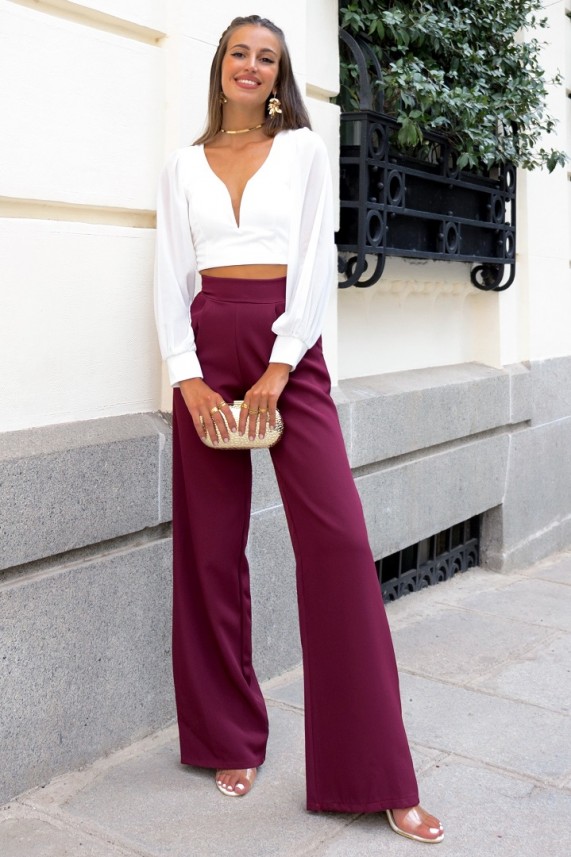 Pantalón Wallets burdeos