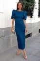 Vestido Vercher azul cobalto