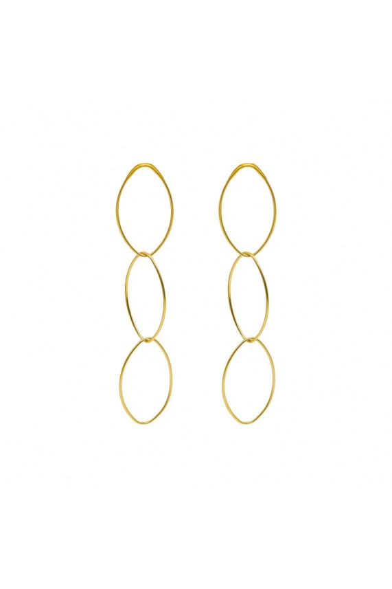 Pendientes Ludhian dorado