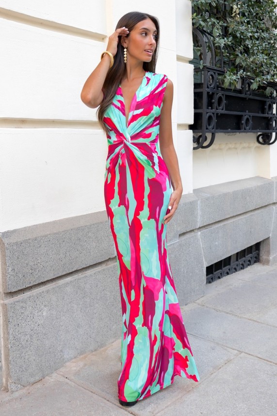 Vestido Baragli turquesa