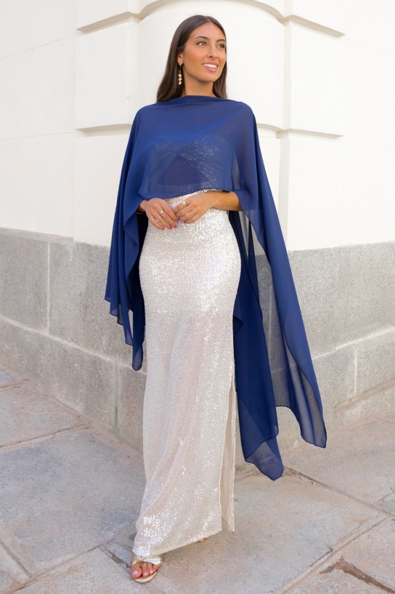 Capa Hamza azul marino