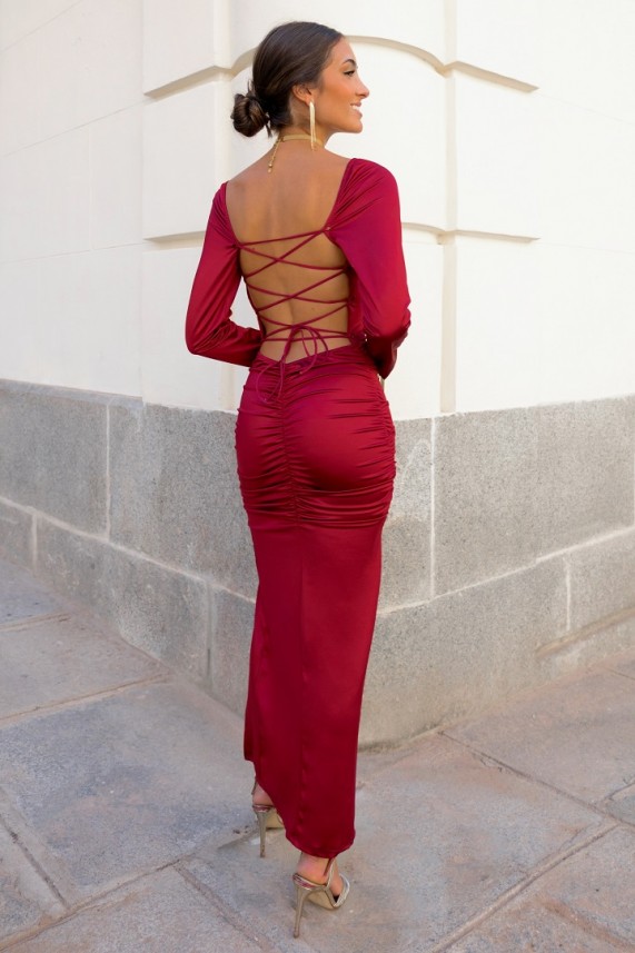 Vestido Ritsa burdeos