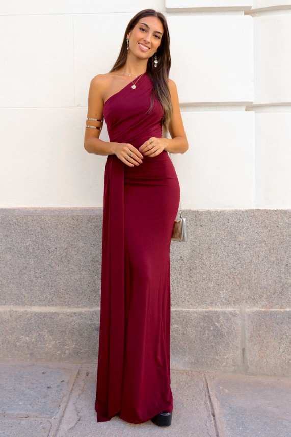 Vestido Hentalla burdeos