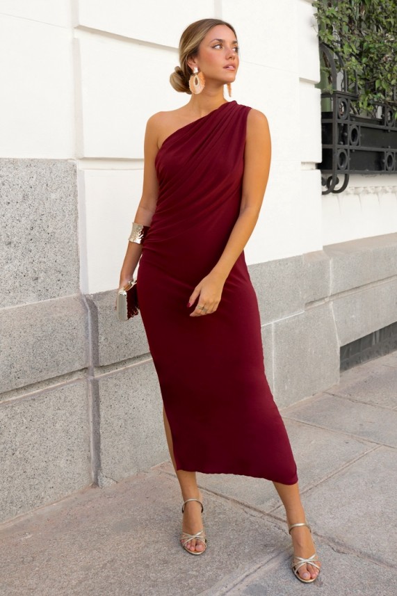 Vestido Huber burdeos