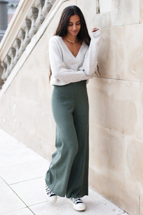 Pantalón Broek verde caqui