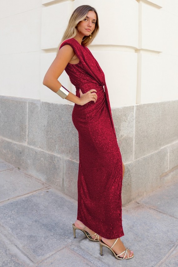 Vestido Kraak burdeos