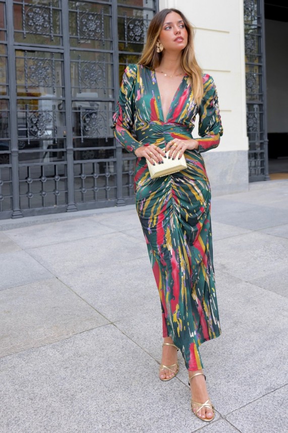 Vestido Koff verde botella