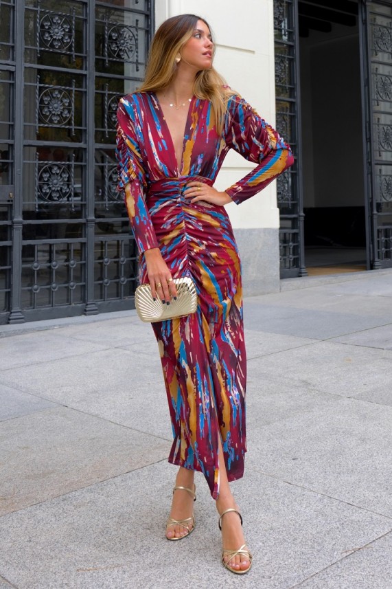 Vestido Koff burdeos