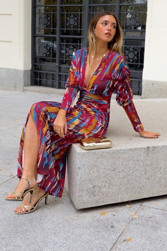 Vestido Koff burdeos