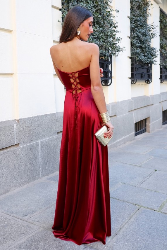 Vestido Edmonson burdeos