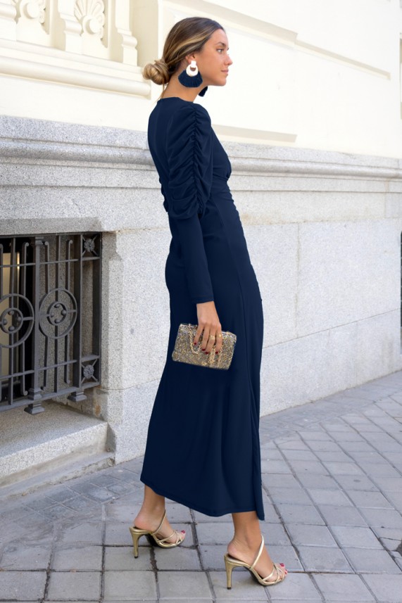 Vestido Favilli azul marino