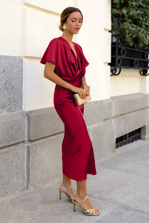 Vestido Koning burdeos