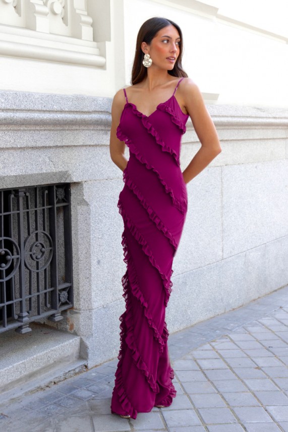 Vestido Sakara buganvilla