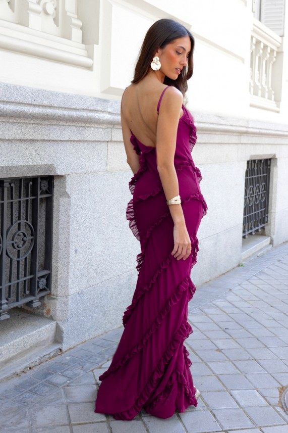 Vestido Sakara buganvilla