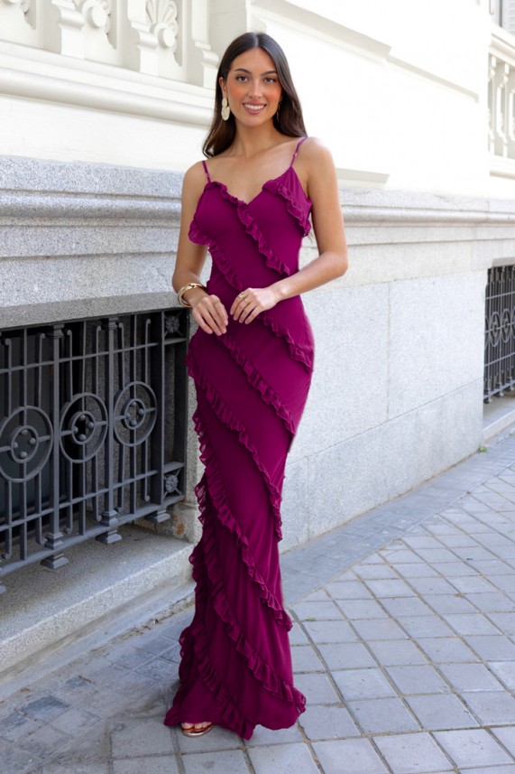 Vestido Sakara buganvilla