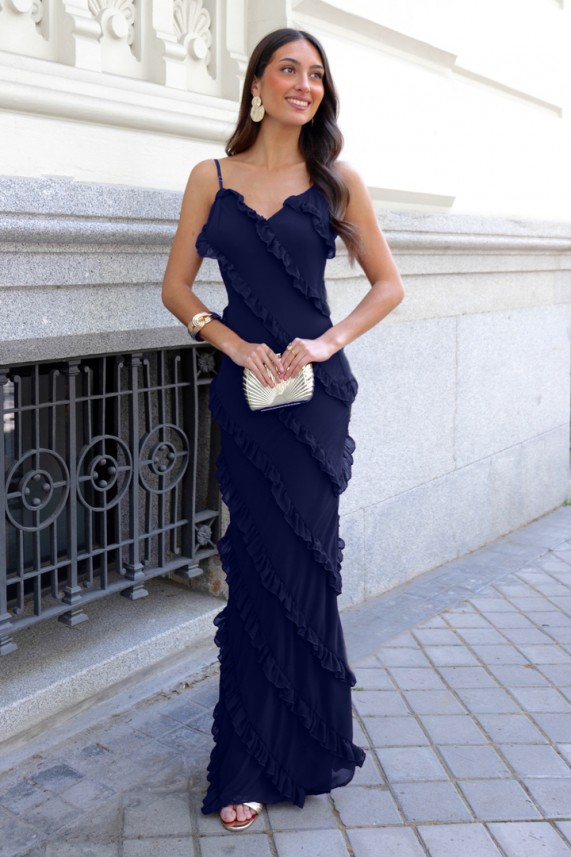 Vestido Sakara azul marino