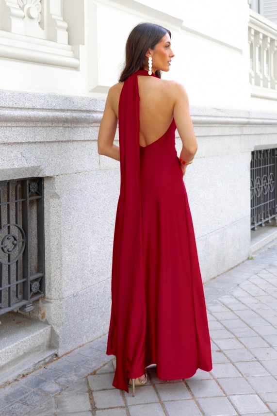 Vestido Nielsen burdeos