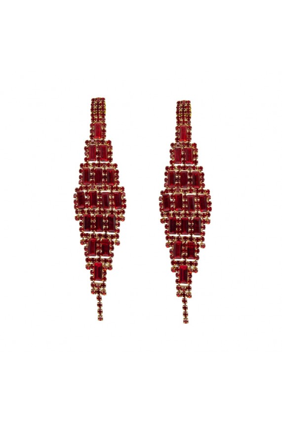 Pendientes Bennetti burdeos