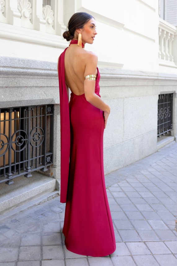 Vestido Castello burdeos