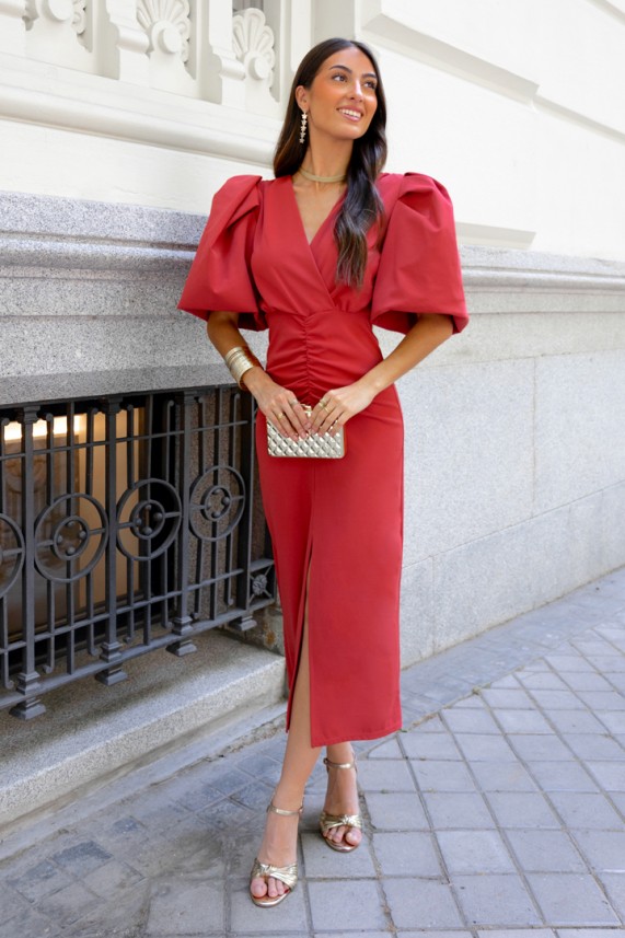 Vestido Reglio teja