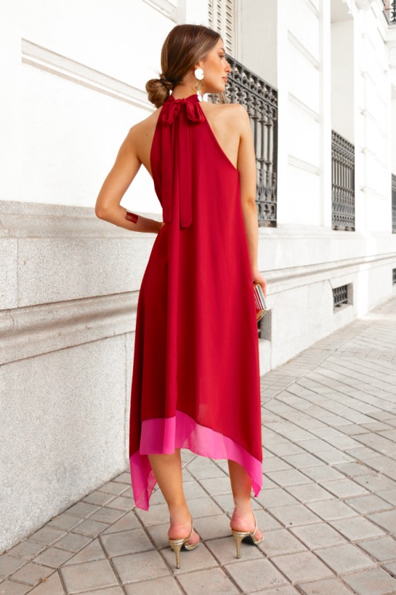 Vestido Mundy burdeos