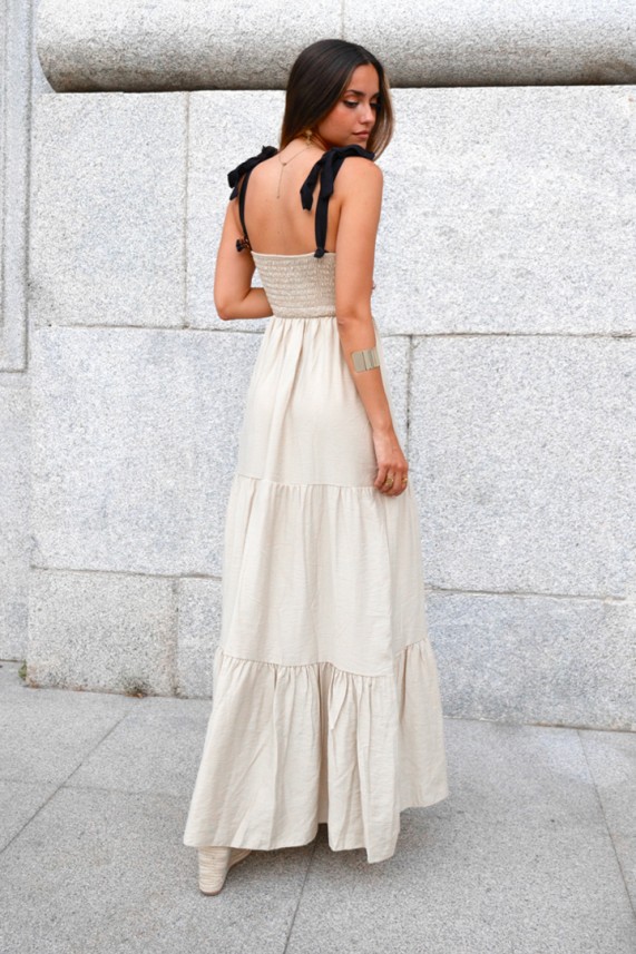 Vestido Alleno beige