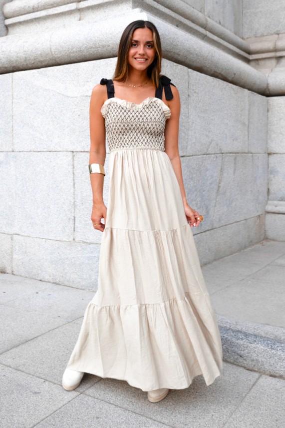 Vestido Alleno beige