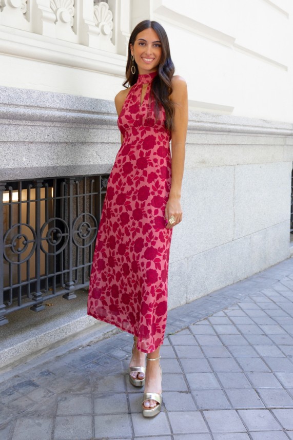 Vestido Turgens burdeos