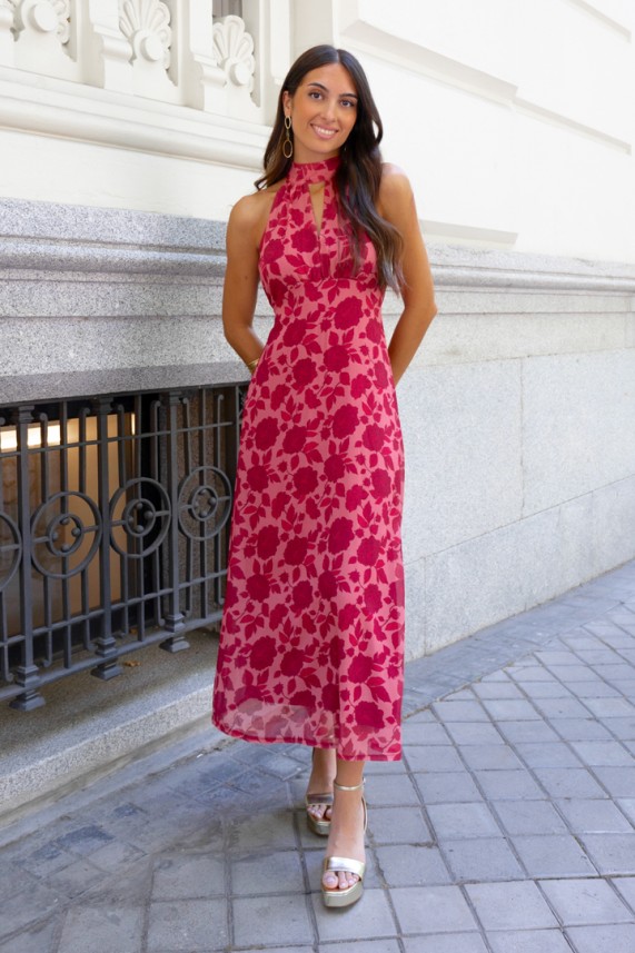 Vestido Turgens burdeos