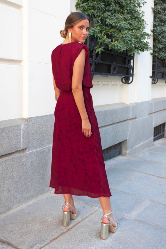 Vestido Barson burdeos
