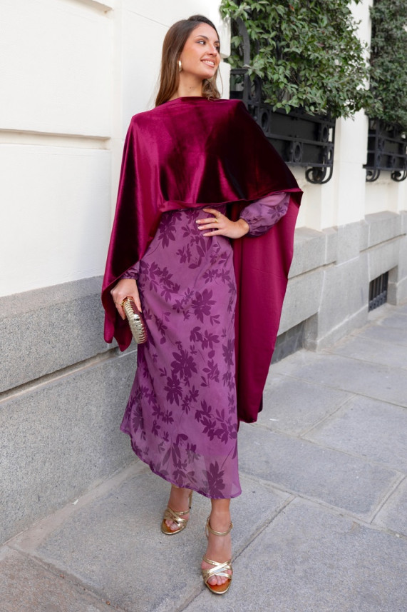 Capa Alexander burdeos