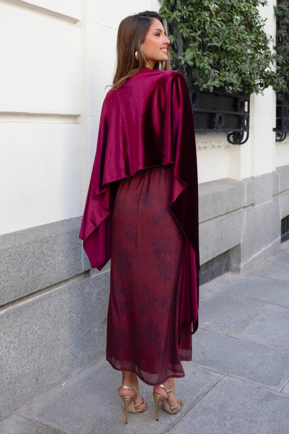 Capa Alexander burdeos