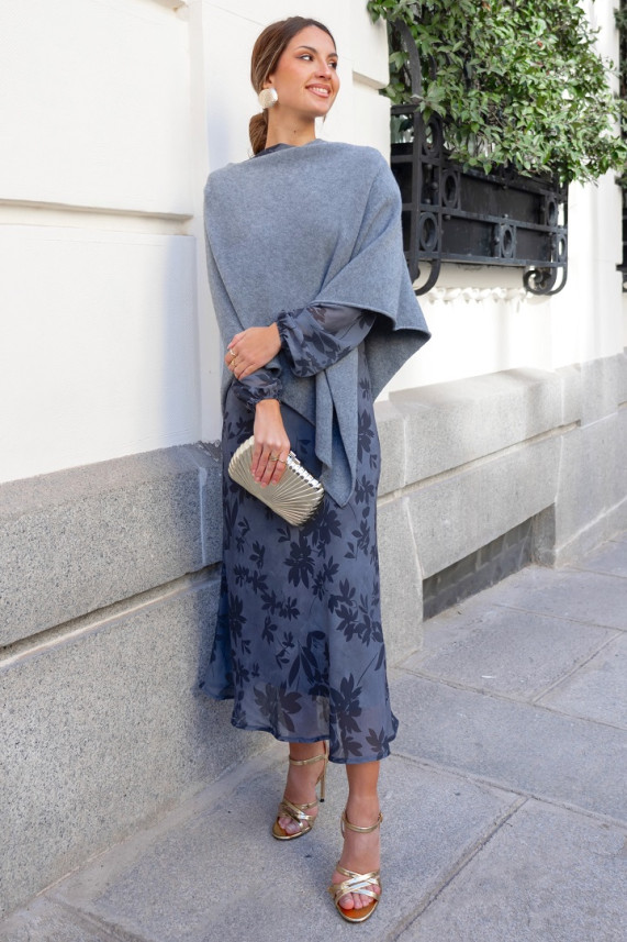 Poncho Paletti gris