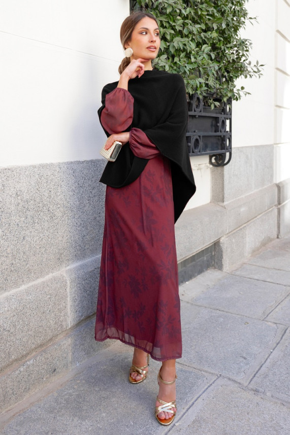 Poncho Paletti negro
