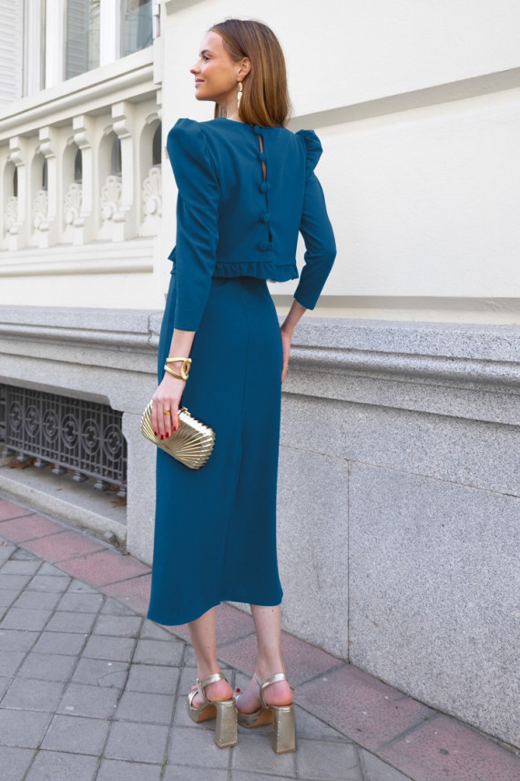 Conjunto Hills azul cobalto