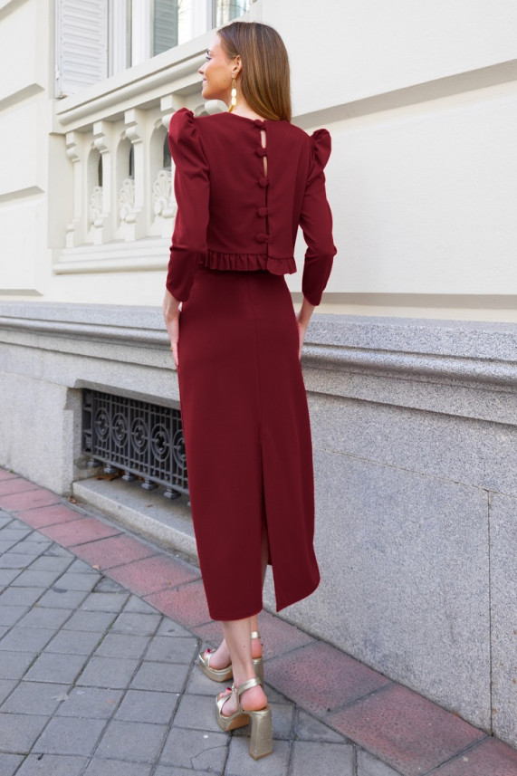 Conjunto Hills burdeos