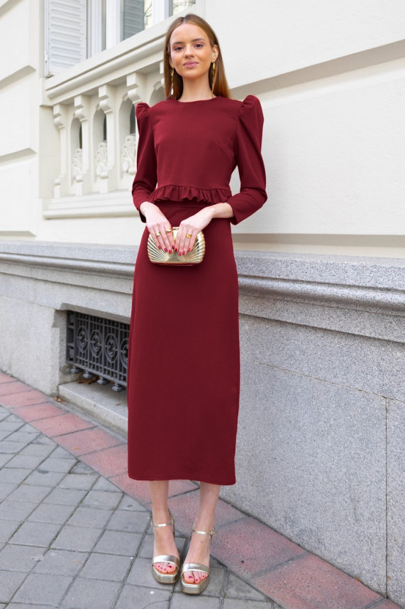 Conjunto Hills burdeos