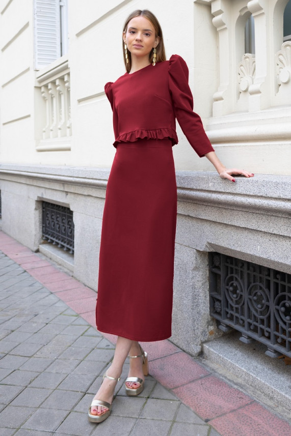 Conjunto Hills burdeos