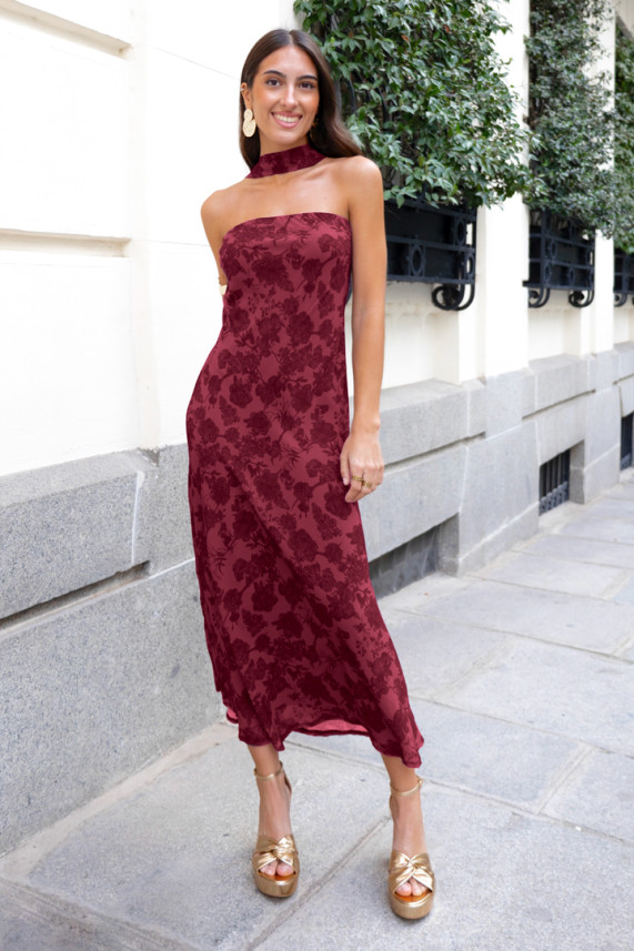 Vestido Kulset burdeos