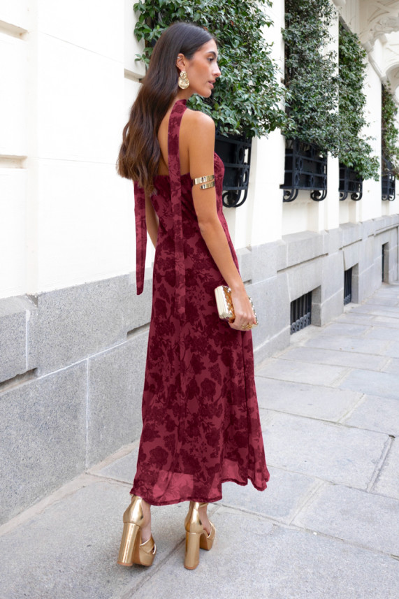 Vestido Kulset burdeos