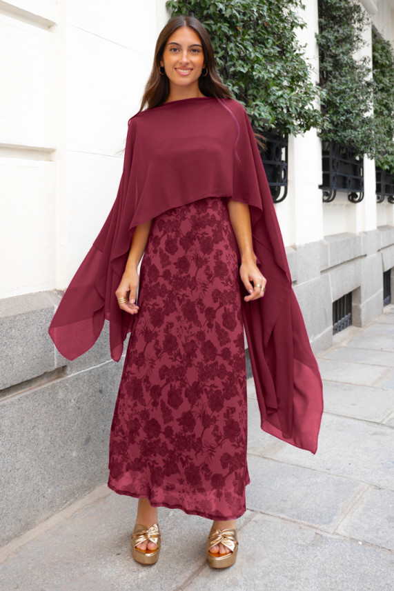 Vestido Kulset burdeos